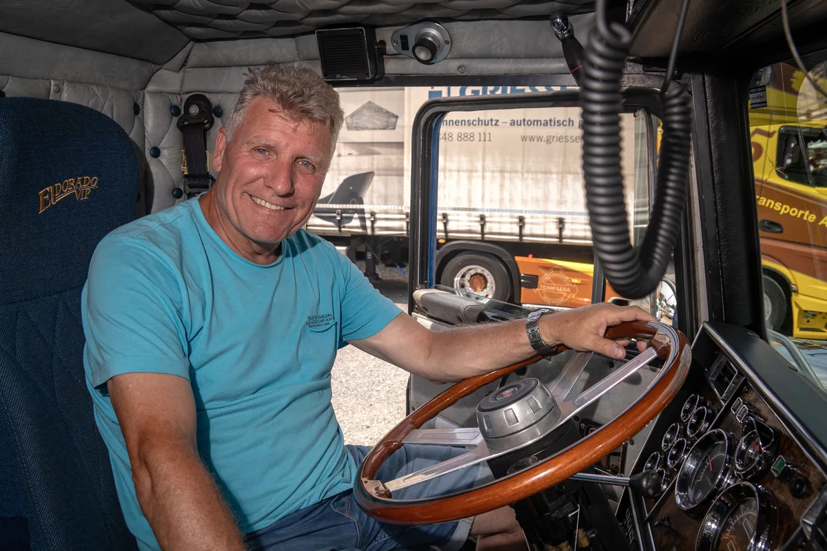 Ronny Leirer fährt einen Kennworth W900 aus dem Jahr 1993.